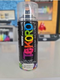 Resim TEKORO Yüksek Isıya Dayanıklı Sprey Boya 400 ml 600 C° Kod.1200 Siyah 