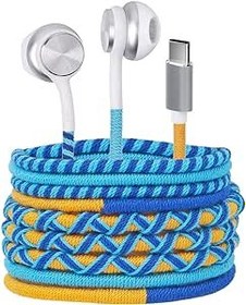 Resim URIZONS Kulak içi kulaklık USB C Tip C - Stereo mikrofonlu Google Pixel 5 4 3 2 XL Huawei P40 P30 P20 Pro Mate için Samsung Galaxy S20 S21 OnePlus için 