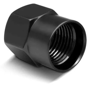 Resim İKTUNING AUDI LOGOLU ALÜMİNYUM KAPLAMA 4 ADET SİBOP KAPAK (SİYAH-SİYAH) 