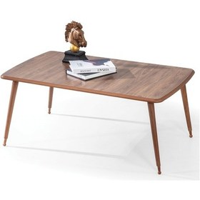 Resim 60X100 Cm Ahşap Lüx Ayaklı Orta Sehpa Ceviz A9 