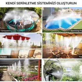 Resim Epilons 10 Metre Kendin Yap Balkon Veranda Çardak Kamelya Sulama Serinletme Ve Nemlendirme Sistemi 
