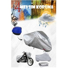 Resim Husqvarna Svartpilen 250 Gri Motosiklet Brandası Premium Kalite 