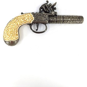 Resim Denix 1795 Londra Çakmaklı Küçük Cep Tabancası Replikası - 19.5 cm 