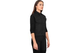 Resim The Biker Jeans Black Iron Vest Motosiklet Yeleği Kadın 