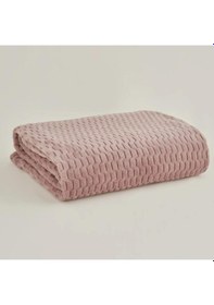 Resim Karaca Home Raunda Gül Kurusu Çift Kişilik Weelsoft Battaniye Gül - Kurusu 