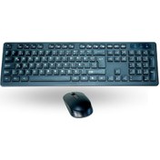 Resim Büro Ev Ofis Bilgisayarı İçin Klasik Kablosuz Wifi Klavye Mouse Seti Diğer 