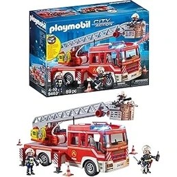 Resim Playmobil City Action 9463 Işıklı ve Sesli, Merdivenli Itfaiye Aracı, 5 Yaşından Itibaren 