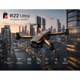 Resim Nvg R22 Ultra Drone Hd Kamera Çift Kameralı Drone Fırçasız Motor Optik Akış Sabitleme Uzaktan Kumandalı Drone 
