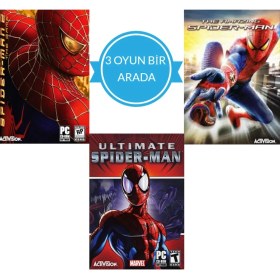 Resim Spider-Man 3’lü Set Pc Oyunu | Windows Uyumlu Aksiyon Macera | Flash Bellekli Kurulum 