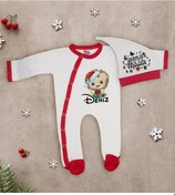 Resim Bk Gift Kişiye Özel Yılbaşı Temalı Tulum Zıbın Ve Kukuletalı Şapka Seti-2 Çok Renkli 
