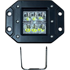 Resim Carub Off-Road Lamba Çalışma Lambası Projektör 6 Led 18W 10-30V Beyaz Gömme 1 Adet Fiyatı BR 301 05 63 