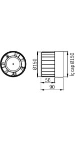 Resim Bosch F1200 D 150 Kanal Tipi Aksiyal Fan Beyaz Renk 150 Mm Kolay Montaj Özelliği ile Yüksek Verimlilik 