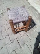 Resim TUGRAİSKİLİP Ahşap Hasır Örgülü Tabure 