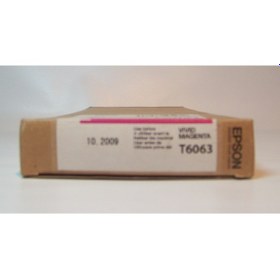 Resim Epson T6063 Vivid Magenta 220Ml Kartuş *Eski * 