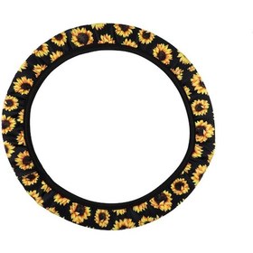 Resim Youmex Evrensel Ayçiçekli Direksiyon Kılıfı - Kaymaz, Ter Emici Ve Rahat Tutuş Altın 