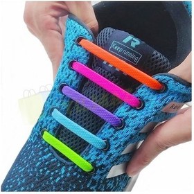 Resim Renkli Silikon Ayakkabı Bağcık 8+8 Adet Yeni Nesil %100 Kauçuk Yüksek Kalite 