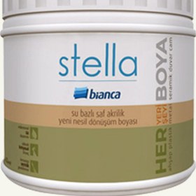 Resim Bianca Kırık Beyaz 500 Ml. Stella Su Bazlı Saf Akrilik Boya (611G_1087_0.50) 