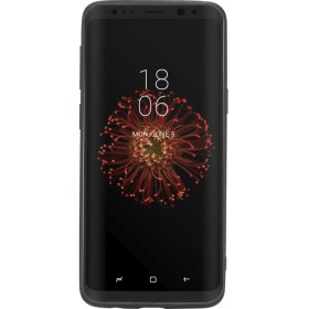 Resim Burkley Samsung Galaxy S9 Kırmızı Deri Arka Telefon Kılıfı Kırmızı 