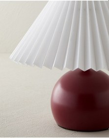 Resim English Home Kalida Metal Abajur 24 Cm Bordo Bordo 