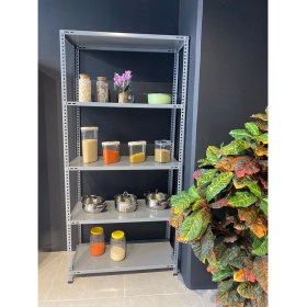 Resim Akdenizrack 59X93 5 Katlı Civatalı Çelik Depo Rafı & Ardiye Rafı 