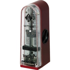 Resim Wittner WT-890141 Piccolino Mekanik Metronom (Bordo) | Şık Renk Taşınabilir Analog 