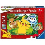 Resim Ravensburger 2x24 Parça Puzzle Pokemon 056682 