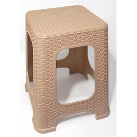 Resim 1 Adet Büyük Kahve Tabure Kir Tutmaz 45cm Hasır Örgü Yemek Masas Renkli 