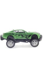 Resim Die Cast Çek Bırak Yeşil Arazi Aracı 