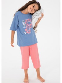 Resim U.s. Polo Assn. Kız Çocuk Mavi Pijama Takım 50315467-vr036 Mavi 