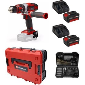 Resim Einhell TE-CD 18/48 Li-ı Akülü Darbeli Vidalama + 2 X 4 Ah Akü + 103 Parça Uç Seti Çantalı 