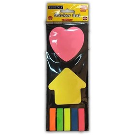 Resim Rubenis Yapışkanlı Not Kağıdı Karışık Set RPS-7 