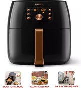 Resim Philips Xxl 7,3 Litre Yüksek Hacim, Twin TurboStar Teknolojili Ultra Premium Airfryer Siyah Bakır 