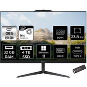 Resim Msı Modern AM242 Intel Core I5 1235U 32GB 4tb SSD 23.8" Fhd Windows 11 Pro All In One Bilgisayar & Per4 USB Bellek 12M838XTRP430 