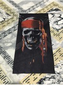 Resim Olympus plus KORSAN KILINÇ İSKELET KAFATASI Tasarımlı Motorcu Buff Maske Outdoor Boyunluk Unisex Bandana 
