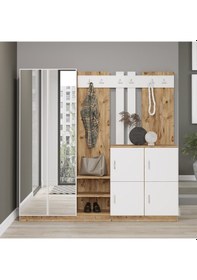 Resim Robinhome Robin Home Lora Vestiyer Portmanto Ayakkabılık Atlantik Çam - Bey 