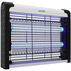 Resim Asonic As-a28 Siyah Orta Boy 4w+ 2000v Zincir Askısılı İki Ledli Sinek Öldürücü 