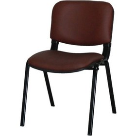 Resim Ofiscombin Ofis Büro Bekleme Misafir Çalışma Konferans Koltuğu Form Sandalye Kahverengi Deri 00047499865 