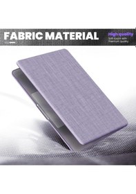 Resim Apple Uyumlu MacBook Air 13.6inç M2/m3 A2681 A3113 Kılıf Nubuk Üçgen Standlı Havalandırmalı Kapak 2022/2024 Lila 