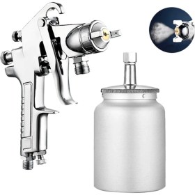 Resim Profesyonel Alüminyum Alttan Depo 1.8mm 750ML Boya Tabancası 