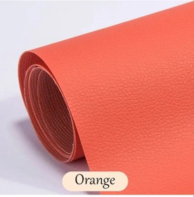 Resim Deri Tamir Yaması Tamir Kiti Kendinden Yapışkanlı Pu Deri Tamir Bandı Kanepe Orange 137x50cm 