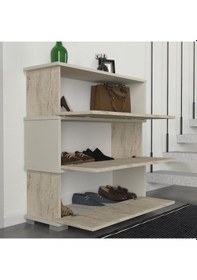 Resim Dekorister Napolyon Ayakkabılık Kumtaşı - Traverten Beyaz 