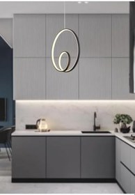 Resim TT AYDINLATMA Tt004-sy Göz Modeli (Gün Işığı Led) Mat Siyah Led Avize Siyah 
