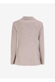 Resim Fabrika Bej Kadın Kruvaze Blazer F4WL-CKT0228 