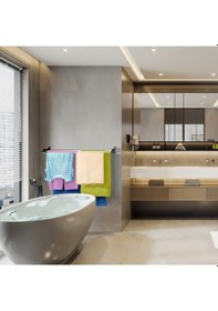 Resim Roma 100 cm Çamaşır Kurutma Askısı Duvara Monte Katlanabilir Kurutmalık Beyaz 