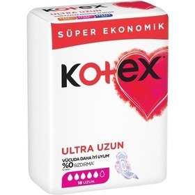 Resim Kotex Süper Ekonomik Hijyenik Ped Ultra Uzun 12 x 18'li 