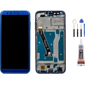 Resim Huawei Honor 9 Lite Çıtalı Mavi Uyumlu Ekran Lcd Dokunmatik Tamir Seti Ve Yapıştırıcı Yanında Yedcom 