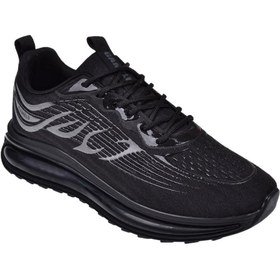 Resim GAMELU Memory Foam Erkek Spor Ayakkabı Sneaker EK-APPLE SİYAH 
