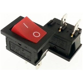 Resim Ic-120A Mini Işıksız Anahtar 2P Kırmızı Renk 