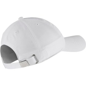 Resim Nike Y Nk H86 Cap Metal Swoosh Çocuk Beyaz Şapka - AV8055-100 