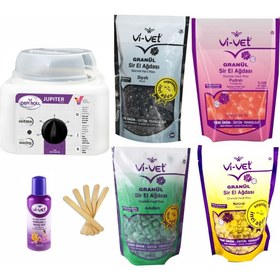 Resim Vivol Ağda Makinesi 800ML+VIVET Çeşit Boncuk Ağda 4X250ML Set 